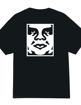 T-shirt bold icon face tee - pigment dusty black