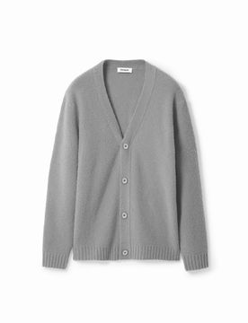 Cardigan uni texturé, Noir, S