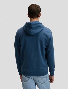Regular Essential Full Zip Hoodie Academy Blue Größe M male