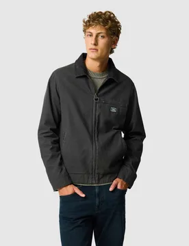 Rutherglen Twill Harrington Jacket Black/Grey male - Rodd & Gunn - FashionsVida