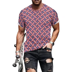 Summer Sports Streetwear Men's 3D Printed Short-Sleeve T-Shirt - Men's Casual Top