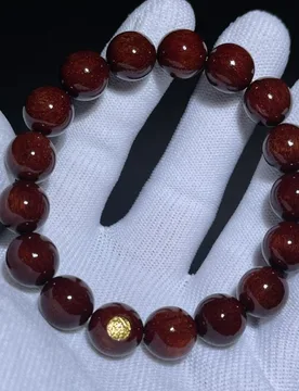 Indonesian small-leaf rosewood bracelet with star inlay, marked 1.2cm*17 beads, made from old material, suitable for both men an - Aliexpress - FashionsVida