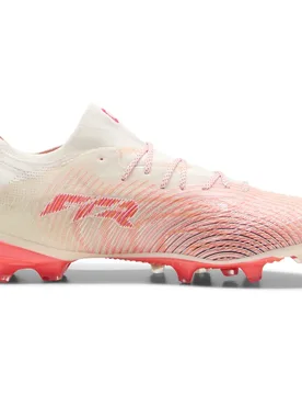 Chaussures De Football Future 9 Fusion Fg/ag Sugared Almond / White / Ultra Red / Black EU 41 unisex - Puma - FashionsVida