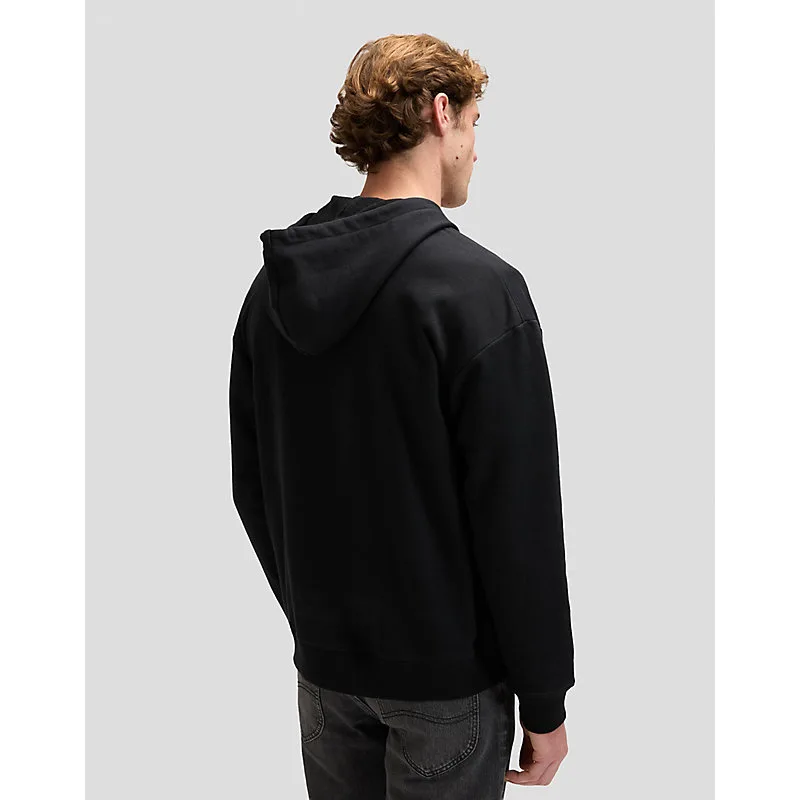 Workwear Relaxed Full Zip Hoodie Black Größe M male - Lee - FashionsVida