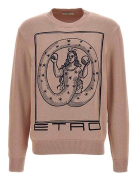 Etro Maglione con ricamo logo