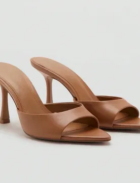 Zapatos Mule de Mujer Verano 2026, Sandalias de Tacón Alto con Punta Afilada y Deslizamiento, Pantuflas de Exterior con Correa de Moda, Tacones de Ag - Shein - FashionsVida