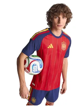 T-shirt à Manches Courtes Domicile Spain 26/27 Authentic Vivid Red 2XL - Adidas - FashionsVida