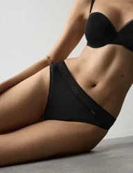 Boston Microfibre Thong Black female