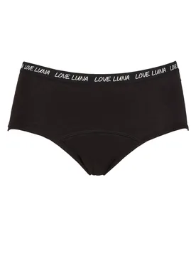 Pack Girl's First Period Boyleg Brief Black 11-12 Years - Black - Size: 11-12 Years - Love Luna - FashionsVida