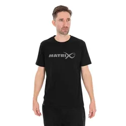 Large Fade Logo Short Sleeve T-shirt Black / Grey S Men