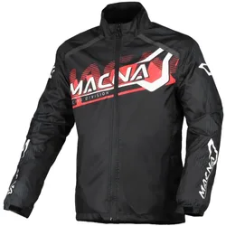 Giacca impermeabile Rainossi Nero / Rosso taglia 2XL