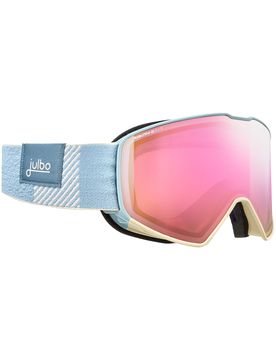 Photochromatische / Selbsttönende Skibrille Cyrius-X Reactiv 1-3 GC Blue/Beige aus Wolle Blau