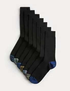 Pack Cool & Fresh™ Cotton Rich Socks Black Mix male - M&S - FashionsVida