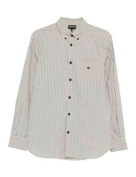 Camicia in cotone a righe