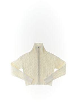Cardigan con zip AVORIO 38