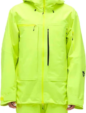 Wasserfeste und atmungsaktive Skijacke M Crista 3L Jkt Neon Yellow für Herren Größe M Gelb - Blackcrows - FashionsVida