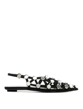 The Attico Ballerine con strass