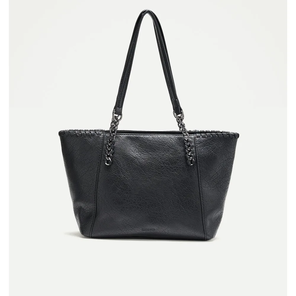 Bolso shopper mediano con cadenas - Tintoretto - FashionsVida