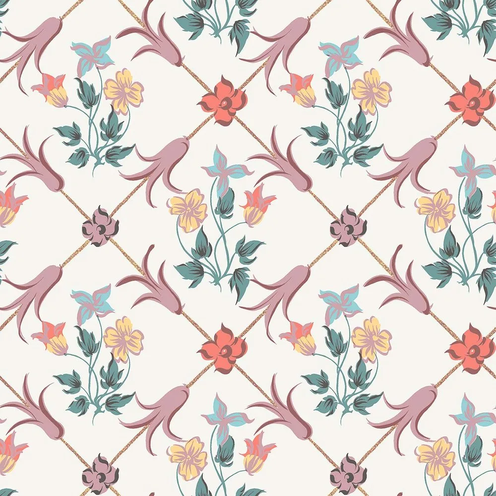 Papel pintado floral Tessin Coordoneé - Coordonne - FashionsVida