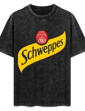 Fabulous Schweppes Logo Classic T-Shirt Plus Size Lightweight Top - Aliexpress - FashionsVida