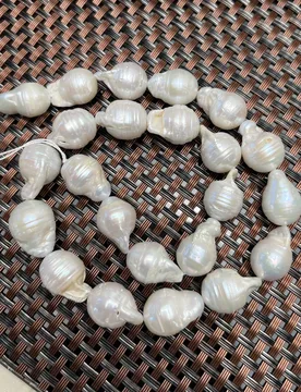 MmAAAA Natural Freshwater Big Baroque Threaded Pearl Bead Jewelry Make Gift DIY Necklace Bracelet Accessories Wedding Women - Aliexpress - FashionsVida