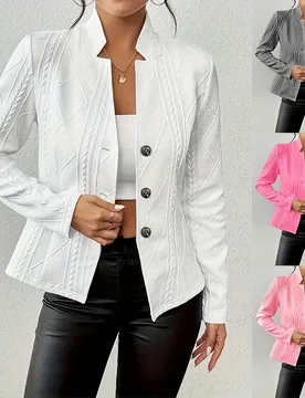 European and American Autumn and Winter New Button Small Blazer - Aliexpress - FashionsVida