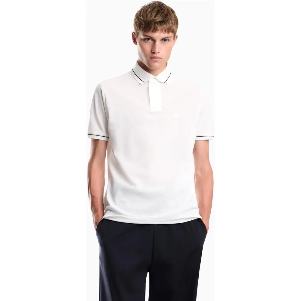 Polo de hombre de managa corta slim fit - Emporio Armani - FashionsVida