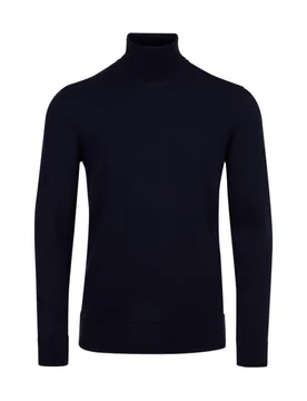 Superior Wool Turtle Neck Lupetto K10K102751 BLACK - Calvin Klein - FashionsVida