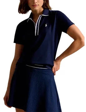 Polo Polo à Manches Courtes 285a83420 Refined Navy / Lovely Lilac / Cream White M - Ralph Lauren - FashionsVida