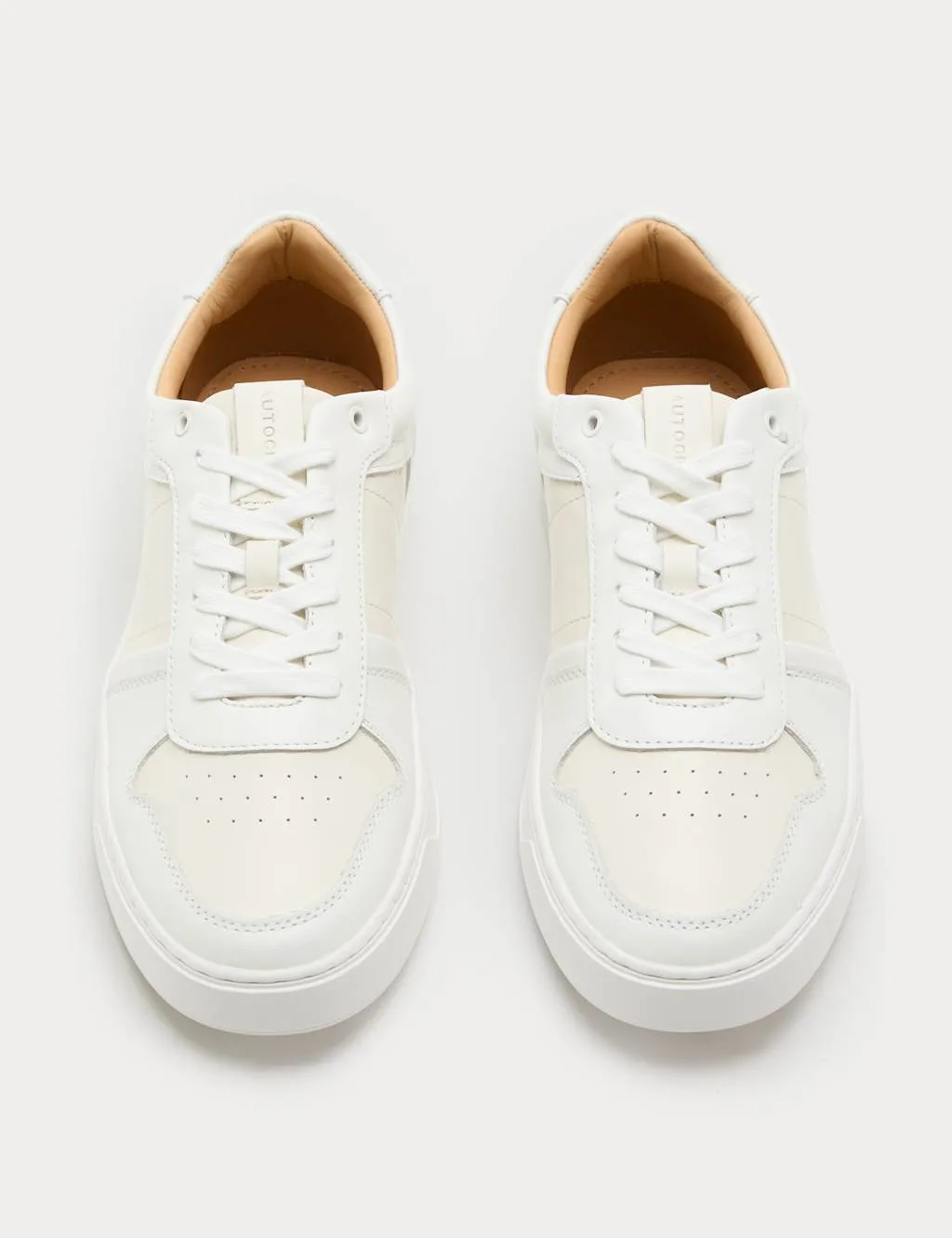 Leather Colour Block Trainers White Mix male - Autograph - FashionsVida