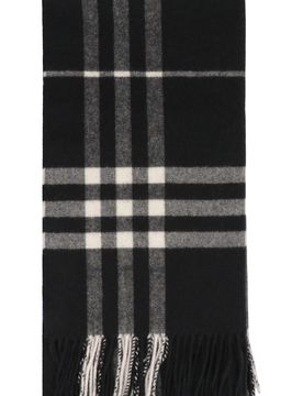 Burberry Wide Check Cashmere Scarf