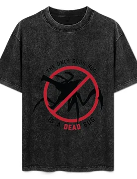 Starship Troopers The Only Good Bug is a Dead Bug T-Shirt Basic Plain Short Sleeve Crew Neck Tee - Aliexpress - FashionsVida