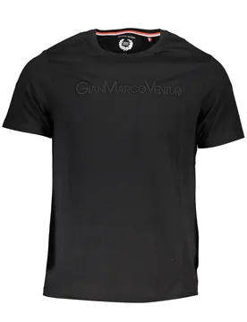 Herren Kurzarm-T-Shirt Schwarz AU00665P-CALIMERO_NERO_BLACKBLACK