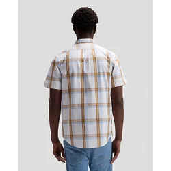 Regular Short Sve Button Down Shirt Safari Halogen Plaid Größe S male