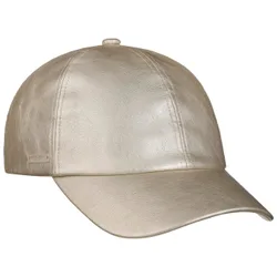 Uni Faux Leather Cap by - beige - Damen - Size: One Size
