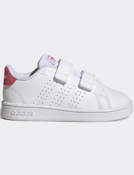 Scarpe Advantage Lifestyle Court Due con chiusura a strappo 25 Cloud White / Real Pink / Core Black - Adidas - FashionsVida