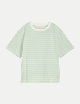Boxy-Fit T-Shirt Grün M