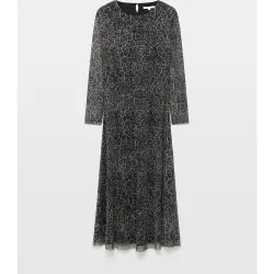 Vestido estampado tul