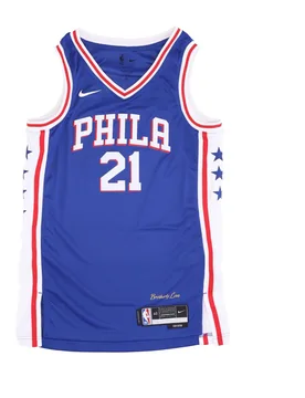 Canotta Basket Uomo Nba Dri Fit Swingman Jersey Icon Edition 22 No 21 Joel Embiid Phi76e Rush Blue - NIKE NBA - FashionsVida