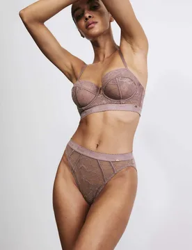 Lacewear High Waisted High Leg Knickers Tawny female - Rosie - FashionsVida