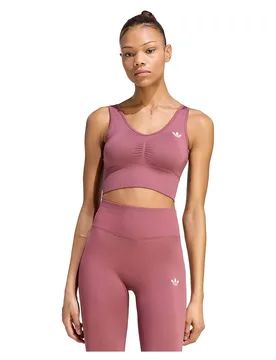Soutien-gorge Essentials Seamless Bralette Quiet Crimson XL - Adidas Originals - FashionsVida