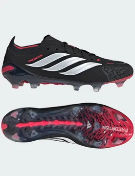 Scarpe da calcio Predator Elite Firm Ground 44 2/3 Core Black / Cloud White / Lucid Red - Adidas - FashionsVida