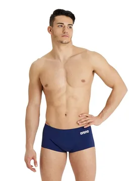 Team Low Waist Solid Swimming Boxer Navy / White FR 75 Men - Arena - FashionsVida