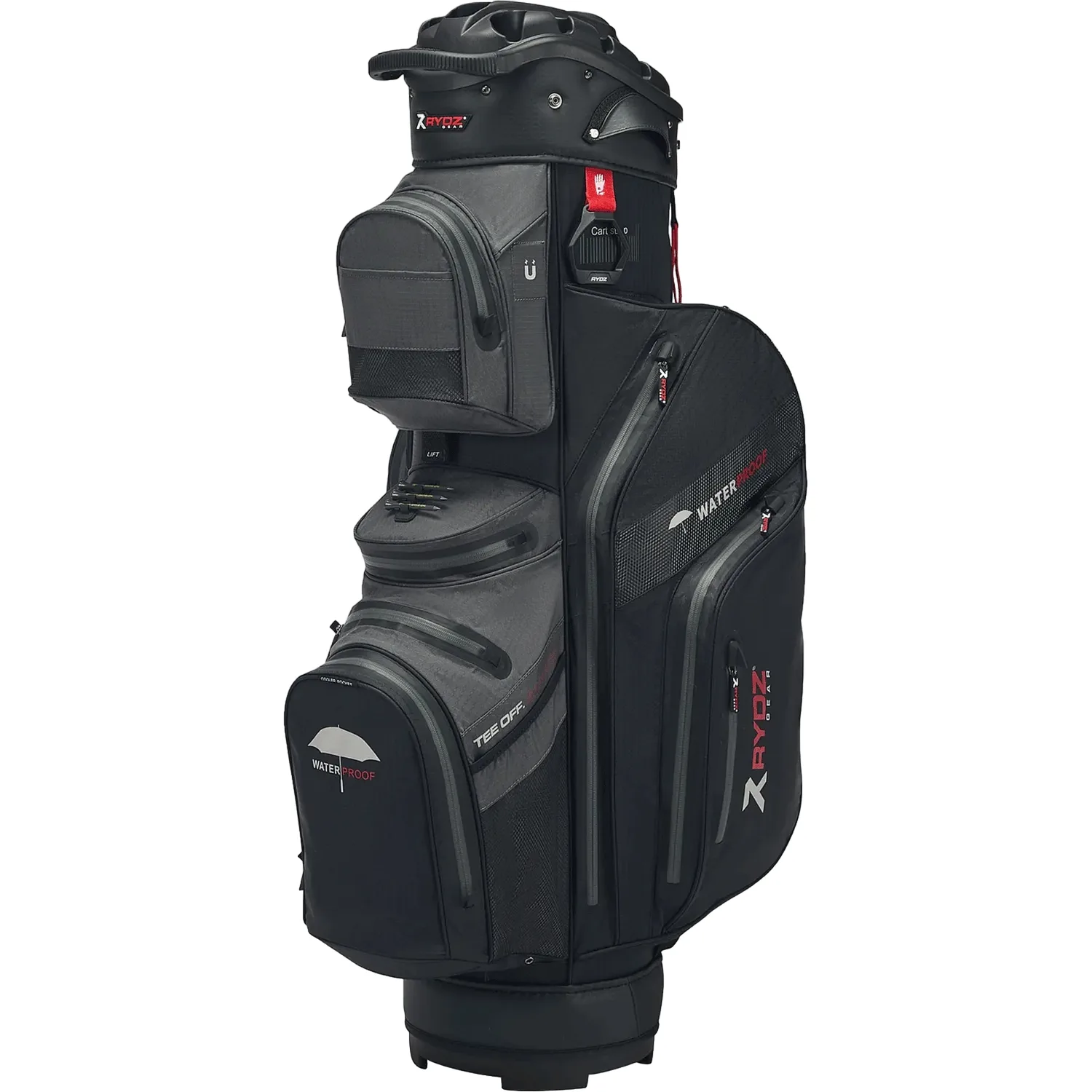 Cartbag Navigator, schwarz/anthrazit/rot - RYDZ GEAR - FashionsVida