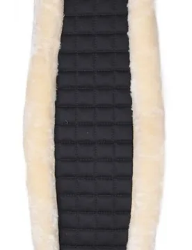 Longiergurt-Unterlage mit Synthetik-Fell, schwarz WB - Waldhausen - FashionsVida