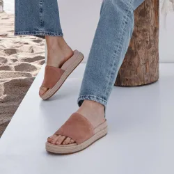 Yasmina Sandals - Nude - Size: 6