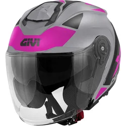 Casco moto Jet X.25 TARGET Titanio Rosa taglia S