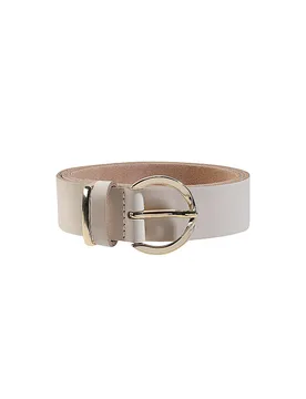 Cinturón de cuero crema 95 - Vanzetti - FashionsVida