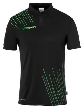 Polo à Manches Courtes Score 26 Poly Black / Fluo Green XL