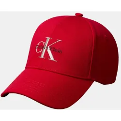 Gorra roja con logo bordado